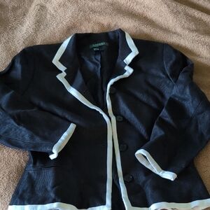 Women's Black and White Jacket